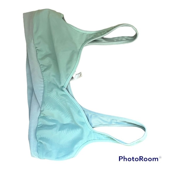 FOR Love & Lemons Ella Bra  Blue Ribbed Knit Wireless sports bra - Picture 5 of 6